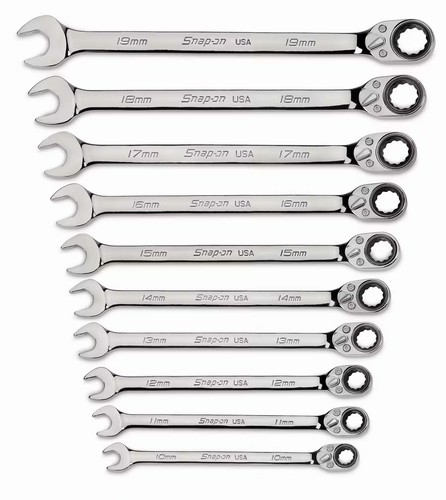 Snapon 10pc metric - flank, drive